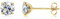 MILACOLATO Orecchini CZ in Argento 925 per Donna Uomo, Orecchini Aurora Arcobaleno con Zirconi, Platino/Oro/Oro Rosa Placcato Piccolo CZ Orecchino a Bottone Ipoallergenico 5mm