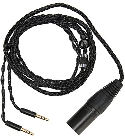 4 Pin XLR Stecker auf Zwei 3,5mm Stecker, Kopfhörer Audiokabel für Hifiman Arya, für Sundara, für Ananda, für HE400SE, für MDR Z7, Z7M2, Z1R, für D7200.