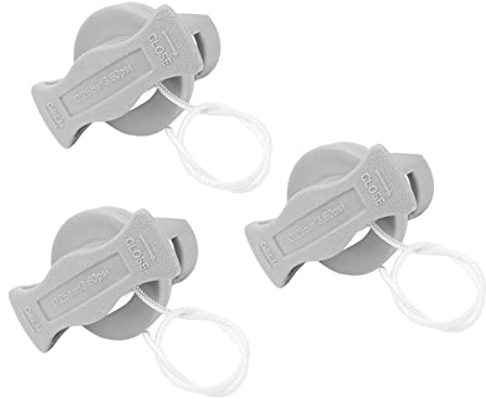 Akozon Luftstopfen für Schlauchboote, 3 Stück, Ventil, Professionell, 8 Zähne, PVC, Auslaufsicher, Ersatzstopfen für Kajak, Schlauchboot