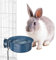 Billionchains Beheizter Wassernapf für Haustiere, 600 ml, Thermo-Wassernapf, warmes Futter im Winter, blau