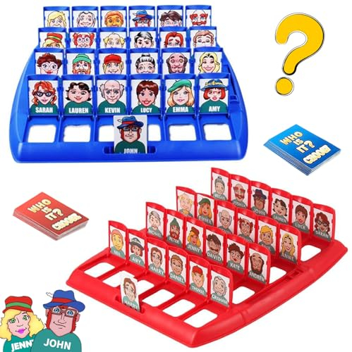 ARONRAVE Wer Ist Es Spiel,Wer ist es Lustiges Ratespiel Brettspiel wer Bin ich Spiel Wer Bin Ich Who Whats Their Name Brettspiel für Kinder ab 6 Jahren für Familien und Partyspaß