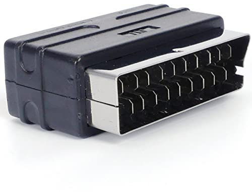 Mr. Gadget's Solutions Spina scart RGB maschio a 3 RCA femmina adattatore A/V compatibile con TV DVD VCR