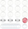 UNICRAFTALE 16 Ensemble 30mm Broche Acier Inoxydable Ronde Support Badges Ronds Epingle Accessoires avec Cabochons en Verre pour DIY Projets d'Artisanat Bijoux Badge Corsage
