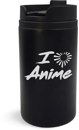 Lauthings Mug isotherme avec inscription « I Love Anime Manga »