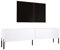 TV- Schrank in Weiß Matt mit Beinen in Schwarz, A: B: 170 cm, H: 52 cm, T: 32 cm