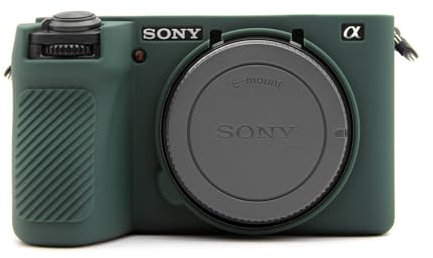 MUZIRI KINOKOO Silicone Case for Sony A6700, Soft Protective Case for Sony A6700/ Alpah 6700 Digital Camera - Anti-Scratch Slim Fit A6700 Silicon Case - Smooth Surface Green