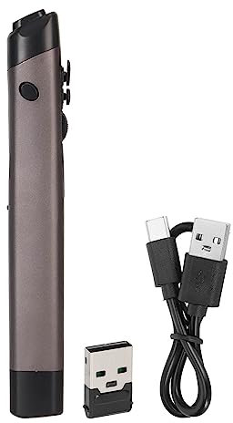 Locadence Wireless Optical Pocket Pen Mouse, 2.4G Rechargeable Bluetooth Optical Pocket Pen Mouse with Stylus Function for Laptop Tablet Smartphone