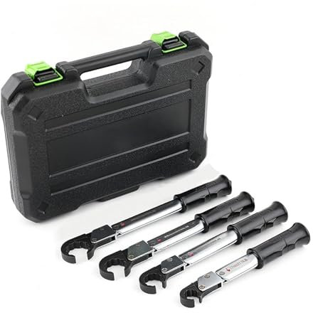 Kit chiave dinamometrica a cricchetto, strumento di smontaggio, tappo in rame Set di chiavi a campana per refrigerazione, strumento di riparazione per aria condizionata, 18-75 Nm Estremità aperta