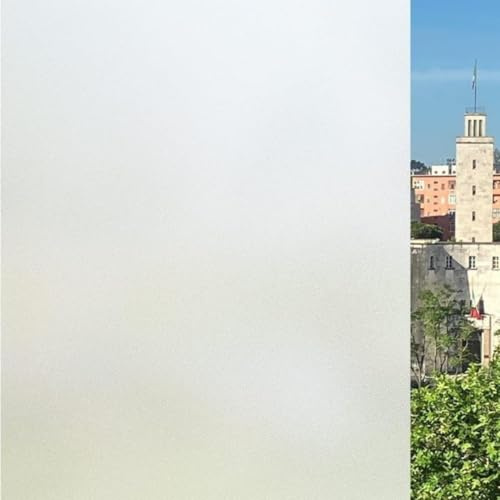 Pellicola Vetri finestre MOLTE MISURE GRANDI (Opaco, 120 x 400 CM) Pellicola smerigliata solare termica privacy Opaca Autoadesiva Satinata NO COLLA Anti UV Doccia Statica