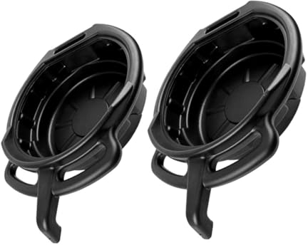PartyKindom 2pcs Engine Oil Catch Pan for Car Motorcycle Oil Drain Pan Pe Material Easy Install