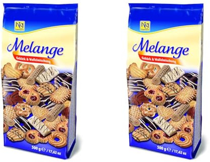 Hig Melange Gebäck Waffelmischung, Schokolade, 500 g (Packung mit 2)