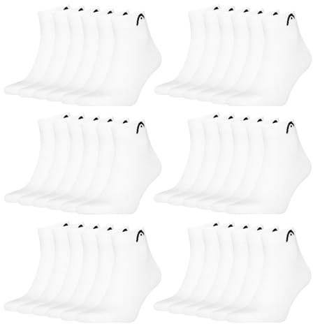 HEAD Unisex Quarter Socken Sportsocken Cotton Blend Sport Socks 18 Paar