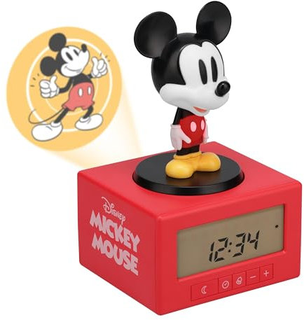 Disney Paladone Mickey Mouse Schlaftrainingswecker – offiziell Lizenziertes Geschenk, Kinder-Projektions-Schlafzimmer-Nachtlicht