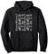 Blueprint Illustrations of Classic Piano Graphic Pullover Hoodie