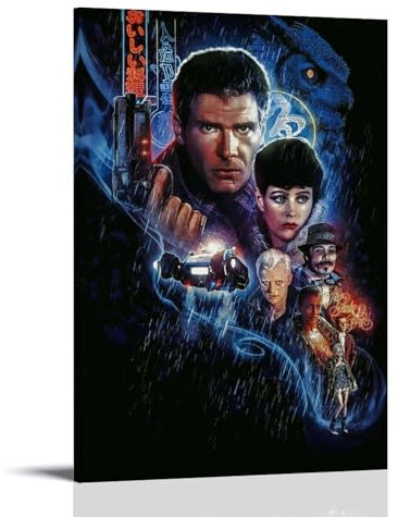 LOKJKOEQ Must-See Movie Blade Runner Fan Art Poster Dekorative Malerei Leinwand Wandkunst Wohnzimmer Poster Schlafzimmer Malerei 16x24inch(40x60cm)