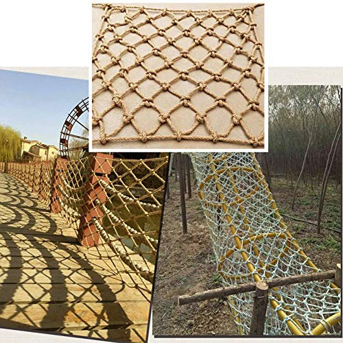 Rope Netting For Birds Training Net For Kids Outdoor,Heavy Duty Cargo Net Playground Yard Frame Climbing Net,Treehouse Rope Ladder,Support Customization(2Mx2M(6.5FTx6.5FT))