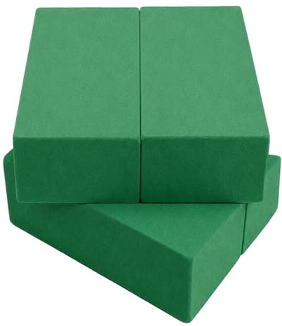 WENXINWIN 4 Pcs Floral Foam Blocks 23 x 11 x 7 cm,Flower Foam Bricks, Wet Dry Green Foam for Fresh Artificial Flowers, DIY Flower Arrangement Wedding Floral Display Decor