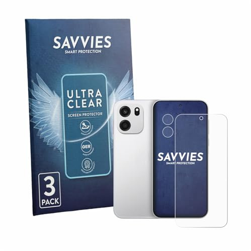 Savvies 6 Stück Schutzfolie für OnePlus Turbo 6V (Display+Kamera) Displayschutz-Folie Ultra-Transparent