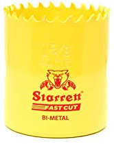 Starrett HSS Bi-Metal Fast Cut Hole Saw - 41mm - For Metal, Wood, Plastics