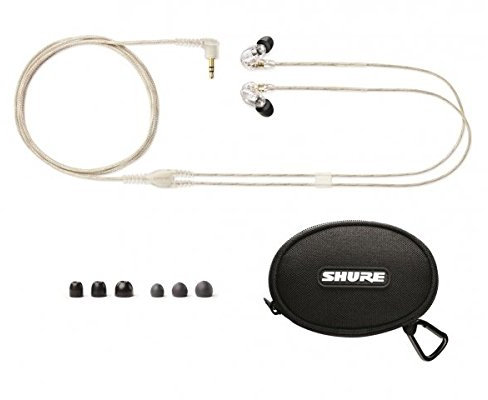 SHURE SE215-CLE AURICOLARE ISOLAMENTO SONORO CLEAR TRASPARENTE PER IN EAR MONITOR