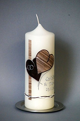 Hochzeitskerze/Brautkerze VINTAGE ☼, inklusive Beschriftung ! H 37