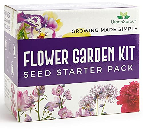 Flower Seed Garden Gift, 12 Perennial Varieties for Planting in Hanging Baskets or Outdoor Bedding, Geraniums, Petunia, Lupins, Aquilegia, Lavender UK