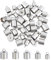UNICRAFTALE 50 Stk Edelstahl Kabelenden 6/7/8/9/10mm Schmuck Endkappen Metall Leder Kabelendkappen Schmuck Kabelenden Terminatoren Endspitzen 11-15 mm Lang Kabelenden Für Schmuckherstellung