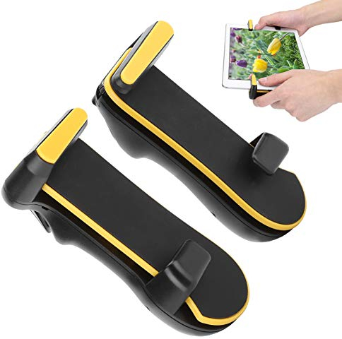 ciciglow Controlador de Juegos para Tableta, Tableta PC Disparo Continuo Gamepad Juego de Cuatro Dedos Joystick Manija Gatillo(Amarillo)