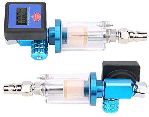 Digital Pressure Gauge, Air Compressor Regulator MF08 MF01 Digital Air Pressure Regulator 140PSI for Air Compressors Spray Guns and Pneumatic Tools