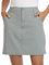 WILLIT Damen Skort Sportrock Golfrock Freizeit Rock Skort mit Hose UPF 50+ Schnelltrockner Outdoor Wandern mit Taschen Grau L