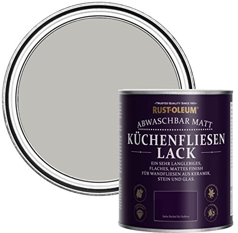 Rust-Oleum Wasserabweisender Küchenfliesenlack in mattem Finish -Kiesel 750ml