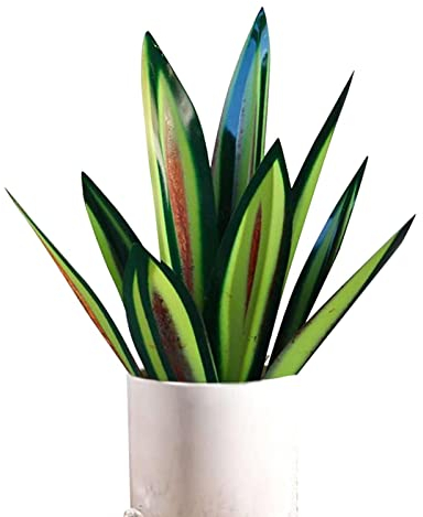 Metall-Tequila-Agave Pflanze | 53,3 cm Metallpflanzen Outdoor-, rustikale Skulptur Tequila Agave Pflanze, Heimdekoration, rustikale handbemalte Agave für Garten