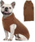 Hjumarayan Hundepullover - Weich & Warm Hundepullover Mittelgroße Hunde Hundepulli Stricken mit Revers Pullover für Hunde Yorkshire Französische Bulldogge (Braun M)