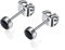 Titan Ohrstecker für Frauen Mädchen Ohrringe 5mm Naturstein Edelsteine Hypoallergene Ohrringe Nickel frei Schwarzer Onyx Ohrringe für Frauen empfindliche Ohren (5MM, Black Onyx)