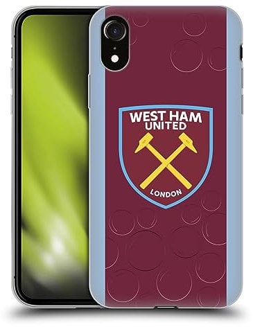Head Case Designs Officially Licensed West Ham United FC Home 2023/24 Crest Kit Soft Gel Case Compatible With Apple iPhone XR