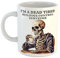 Just The Shirt Unique I'm a Dead Tired Building Control Surveyor Mug with Skeleton Drinking Coffee Gift for Gothic Professionals, 11 oz Ceramic Mug