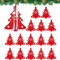 JAADU Navidad Titulares de Cubiertos 16 Pcs Bolsa para Cubiertos Árbol de Navidad Soporte para Cubiertos Decoración de Mesa de Fiesta, para Tenedores y Cucharas Decoración de Mesa Navideña