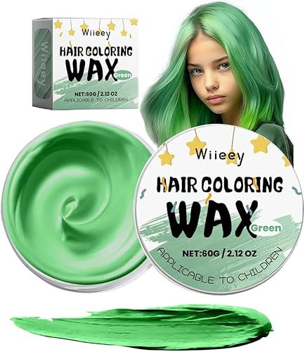 Cera de coloración temporal del cabello para niños,Crema de peinado natural instantánea para mujeres y hombres,Crema de gel de coloración DIY.Gel de coloración instantánea del cabello para Cosplay