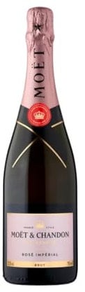 Moet & Chandon Champagne Rose Imperial Brut 750ML I Alcoholic Volume 12.5% I Pack of 1