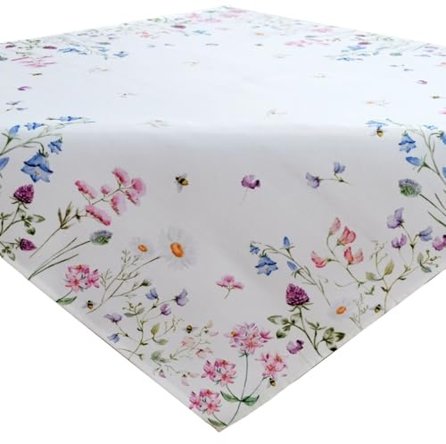 texpot Tischdecke 110 x 110 cm mit Druck Osterhasen Ostern Frühling