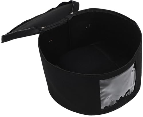 IMIKEYA Caja De Sombreros De Mujer Organizador Redondo Con Tapa Para Guardar Sombreros Gorras De Béisbol Almacenamiento De Viaje