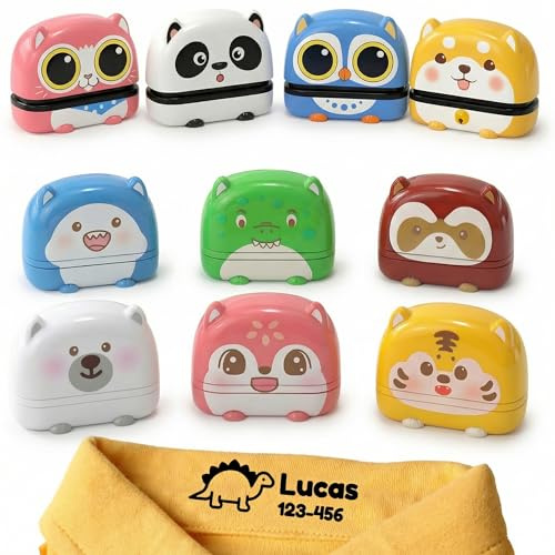 Namensstempel Kinder Textil,Stempel Personalisiert,Textilstempel Waschmaschinenfest,Namenstempel FüR Kleidung Wasserfest,stempel namen kinder kleidung