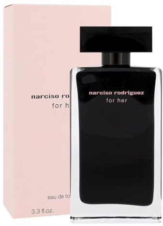 Narciso For Her Eau de Toilette, 100 ml, Profumo Femminile Elegante e Sensuale – Fragranza Floreale Muschiata con Note di Muschio e Patchouli – Eau de Toilette Spray