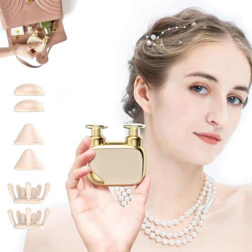 Mini Massagepistole für Rücken, Beine, Schultern & Nacken, Champagner Gold | Bürstenlosem Motor, 9 mm Tiefengewebe-Massage, leise, kompakt, ideal für Büro, Geschäftsreisen und tägliche Entspannung