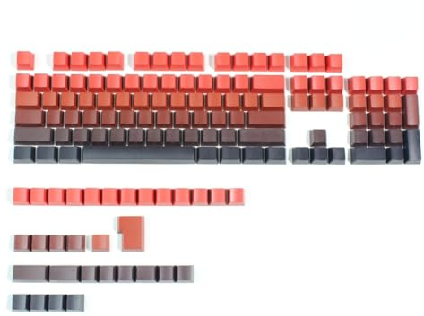 Hållbarhet PBT-tangenter set med genomskinlig design på sidan för tangentbord