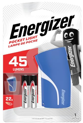 Energizer Pocket Light, Pocket Torch, for Camping, Hiking and Emergencies, Batteries Included