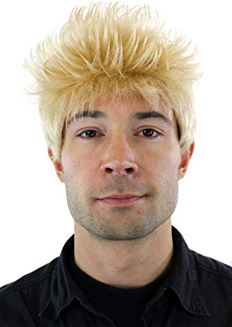 WIG ME UP - GFW386-24A Perücke Wig kurzhaarig hellblond stehende Haare Herren Männer