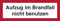 Schild Aufzug im Brandfall nicht benutzen gemäß VDI 6017 Alu 52 x 148 mm (Brandschutz) praxisbewährt, wetterfest
