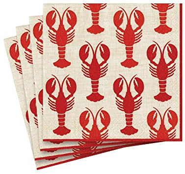 Caspari Papierserviette, Hummer