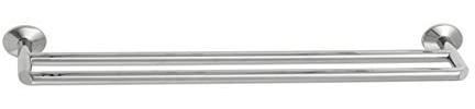 Robert Welch Oblique Towel Rail Double. Made from stainless steel. EASY CLEAN. 25-YEAR GUARANTEE.